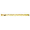 ACM10425 - Wood Yardstick with Metal Ends, 36" Long. Clear Lacquer Finish