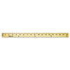 Wood Yardstick with Metal Ends, 36 Long. Clear Lacquer Finish