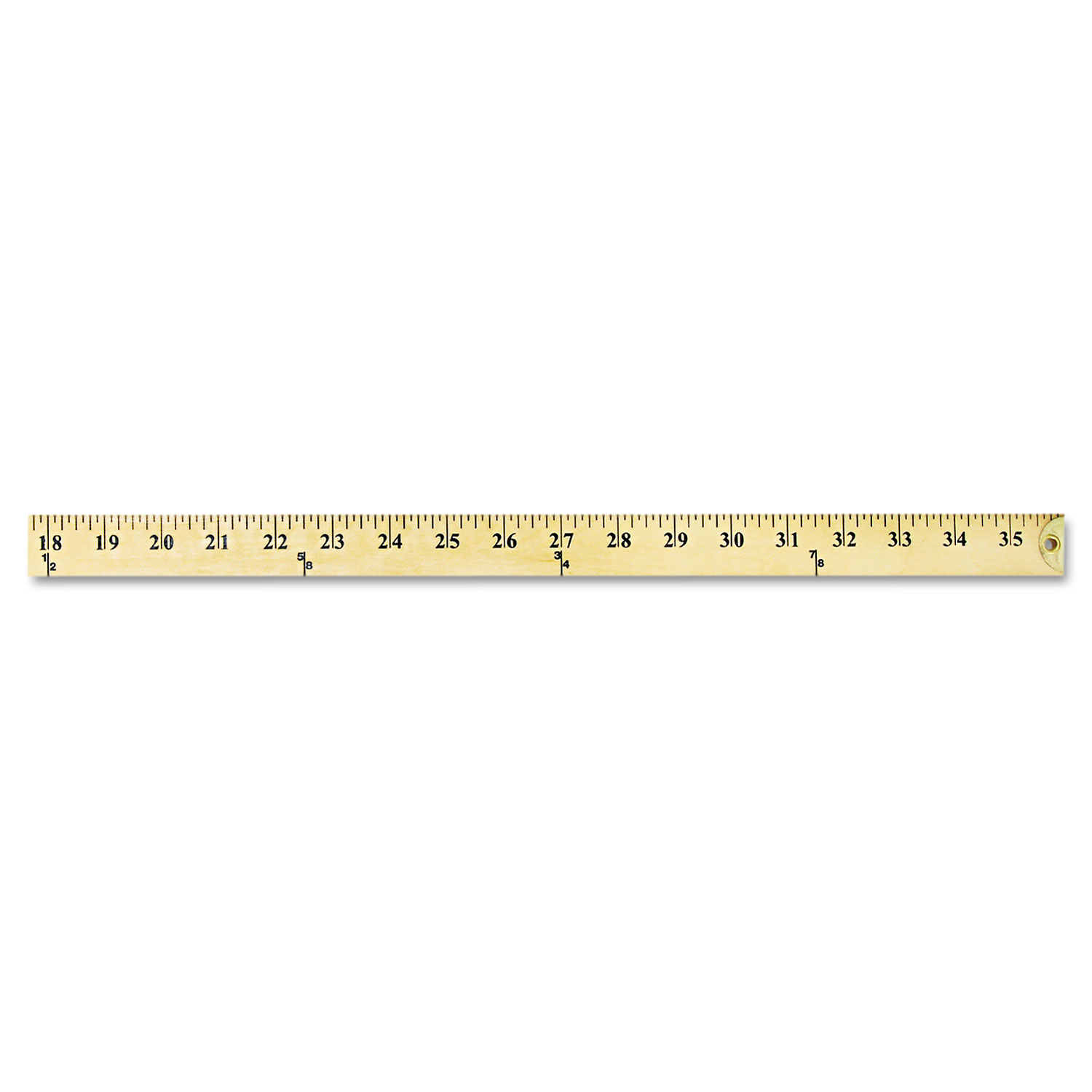 Westcott Wood Yardstick with Metal Ends, 36