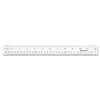 ACM10562 - Clear Flexible Acrylic Ruler, Standard/Metric, 12" Long, Clear