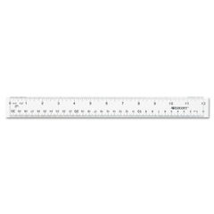 Westcott Shatterproof Plastic Ruler, 6 Inches, Transparent (45016)