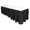 TBLLS2914BK - Table Set Linen-Like Table Skirting, Polyester, 29" x 14 ft, Black