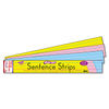 TEPT4002 - Wipe-Off Sentence Strips, 24 x 3, Blue; Pink; Yellow, 30/Pack