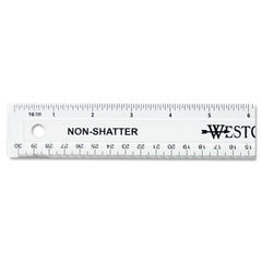 Metric Safe-T Plastic Ruler, 30cm, Shatter Resistant, Icy Blue (#C10364)