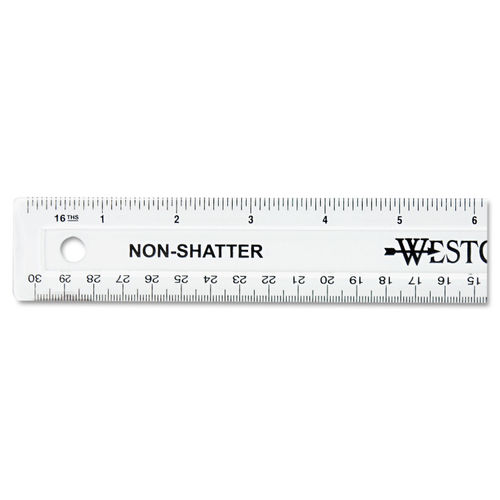 6 Pack Clear Plastic Ruler 12 inch Straight Straight Ruler Bulk