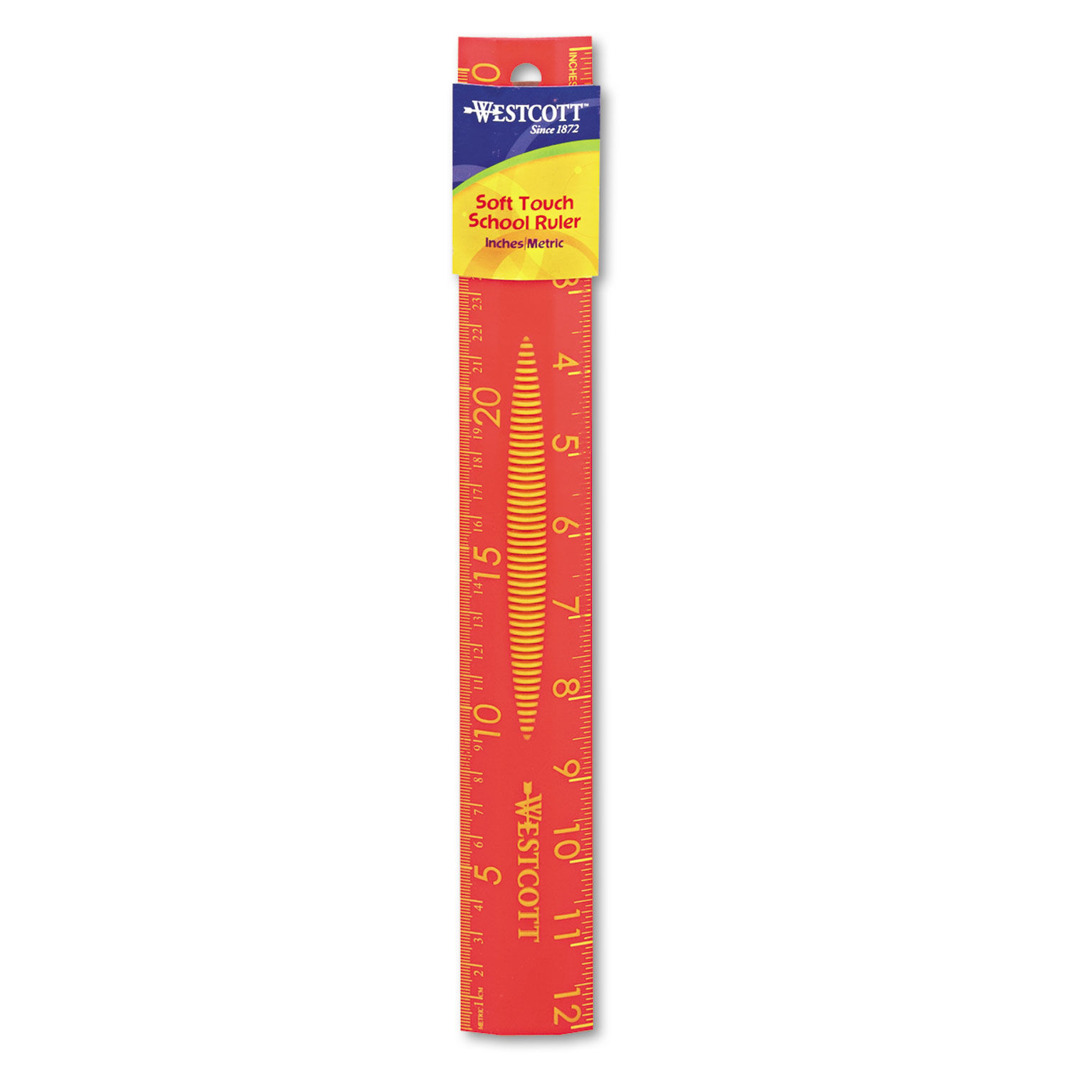 Non-Shatter Flexible Ruler, Standard/Metric, 12 Long, Plastic