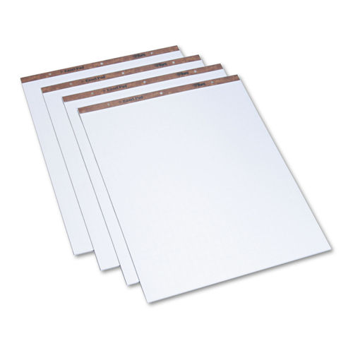 Easel Pads/Flip Charts, Quadrille Rule (1 sq/in), 27 x 34, White, 50  Sheets, 2/Carton