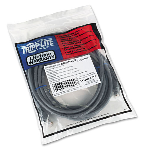 Tripp Lite 1ft Cat6 Gigabit Snagless Molded Patch Cable RJ45 M/M