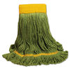 BWK1200LEA - EcoMop Looped-End Mop Head, Recycled Fibers, Large Size, Green