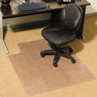 Cleated Chair Mat for Low and Medium Pile Carpet, 36w x 48l, Clear