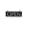 USS4246 - Century Series Reversible Open/Closed Sign, w/Suction Mount, 13 x 5, Black