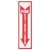 USS4793 - Glow In The Dark Sign, 4 x 13, Red Glow, Fire Extinguisher