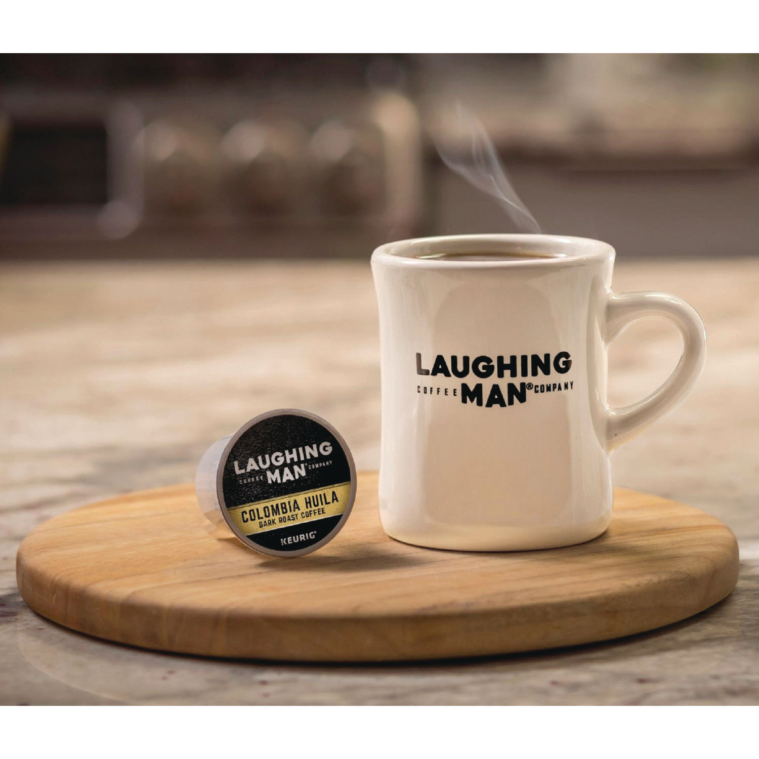 Colombia Huila K Cup Pods by Laughing Man Coffee Company GMT8337 OnTimeSupplies
