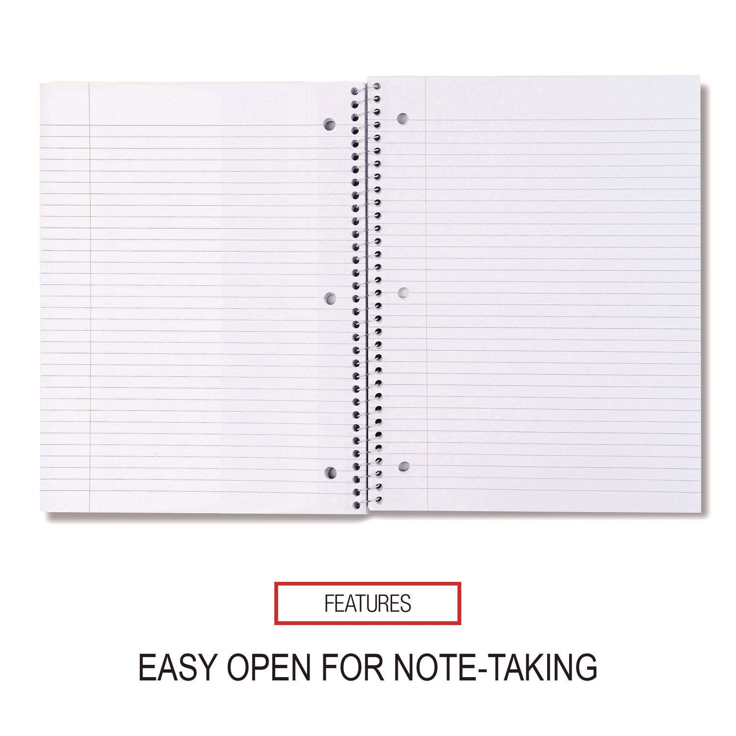 Wirebound Notebook, 1-Subject, Medium/College Rule, Assorted Cover Colors, (70) 10.5 x 8 Sheets, 4/Pack Wirebound Notebook, 1-Subject, Medium/College Rule, Assorted Cover Colors, (70) 10.5 x 8 Sheets, 4/Pack