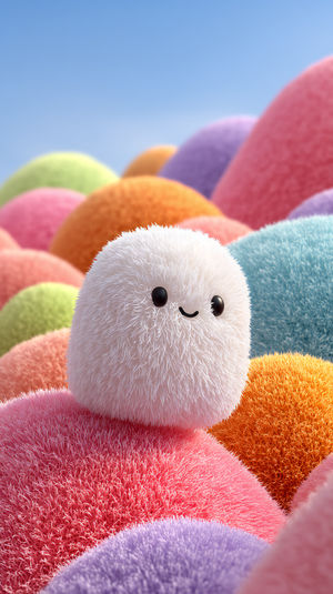 Fluffy Sphere Wallpaper