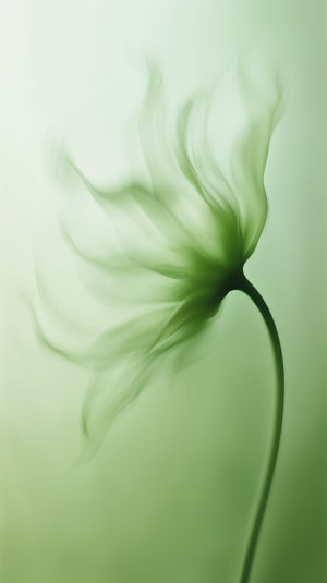 Abstract Green Flower Motion