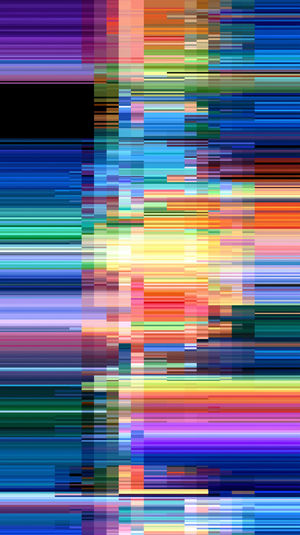 Abstract Color Glitch Stripes