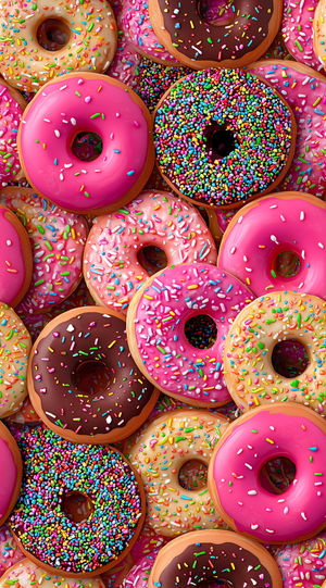 Donut Wallpaper With Sprinkles