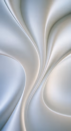 Silver Flowing Curves — iPhone lock screen wallpaper
