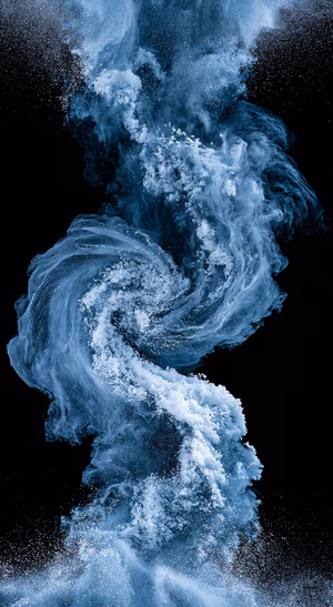 Blue Ocean Mist — iPhone lock screen wallpaper