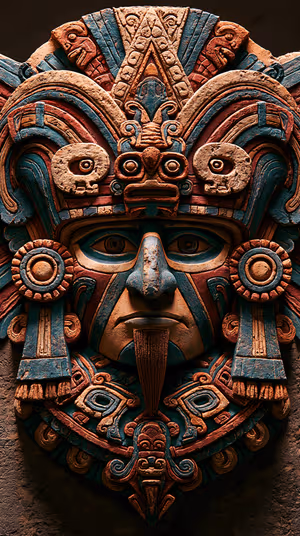 Aztec Temple Mask