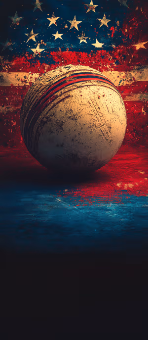 Textured Baseball Flag