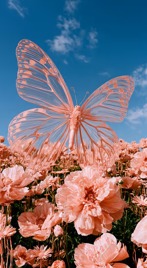 Coral Butterfly Bloom