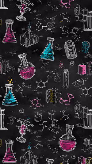 Chemistry Chalk Doodles