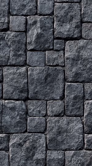 Textured cobblestone pattern on a charcoal gray background in a rugged, realistic masonry aesthetic, ultra HD 8K background