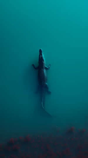 Teal Croc Overhead