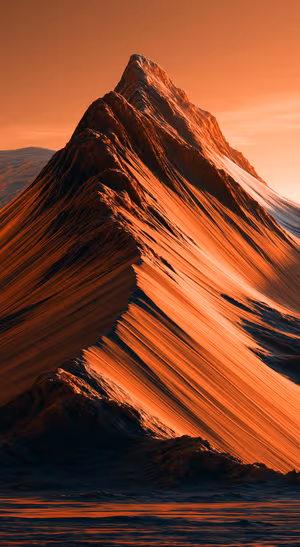 Ember Ridge Mountain — iPhone lock screen wallpaper