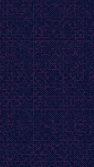 Minimal abstract dot grid centered on deep navy with magenta pixel dots ultra HD iPhone background