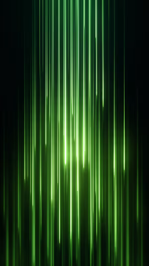 Cyberpunk neon green beams on a deep black background, ultra HD 8K abstract glow background.
