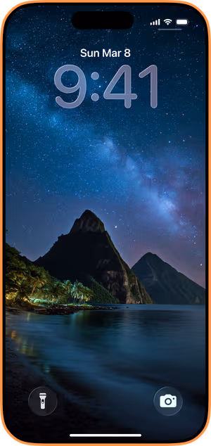Wallpaper preview on iPhone 17 Pro Max running iOS 26 - Twin Peaks Night