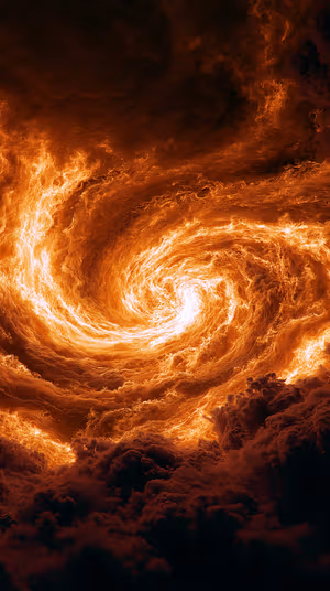 Fiery Vortex Spiral