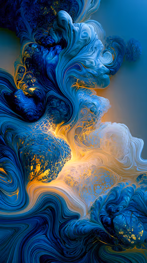 Luminous Ocean Marble