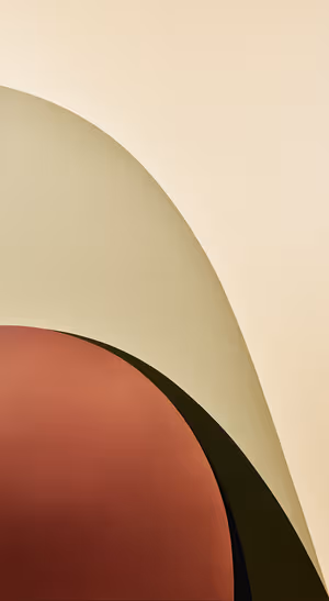 Terracotta Arc Geometry — iPhone lock screen wallpaper