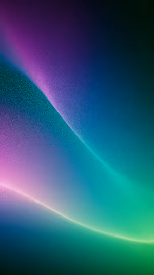 Luminous abstract gradient wave on teal and purple background in a modern minimal aesthetic, ultra HD image.