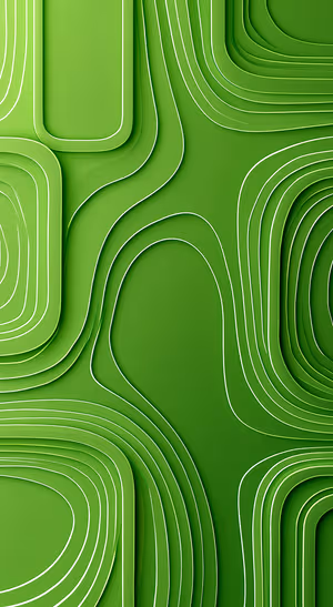 Green Contour Lines