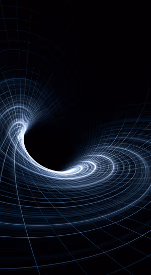 Quantum Grid Vortex — iPhone lock screen wallpaper