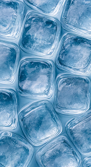 Crystal Ice Grid — iPhone lock screen wallpaper