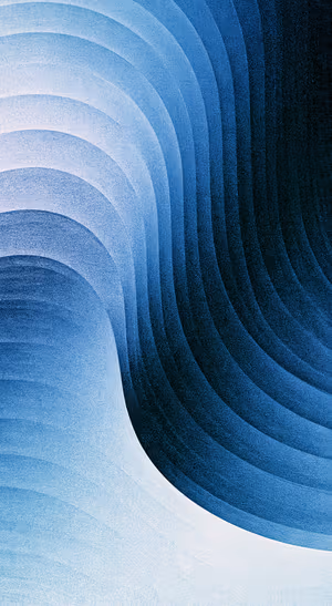 Minimalist layered blue arcs on a textured background in a cool abstract aesthetic.