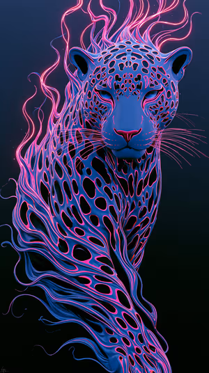Neon Leopard Flow