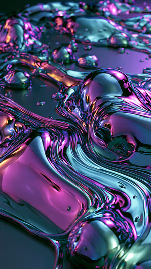 Iridescent Liquid Metal