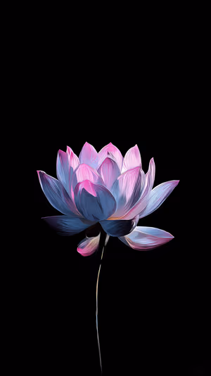 Neon Lotus Bloom