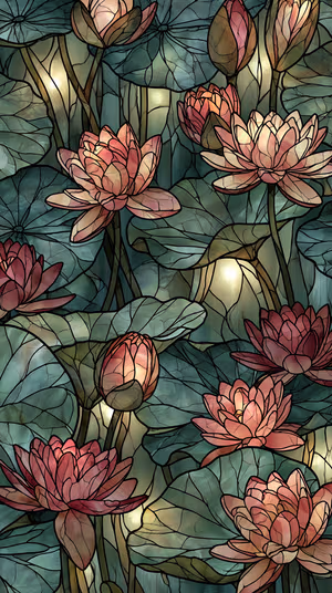 Stained Glass Lotus