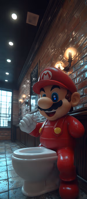 Mario Toilet Break