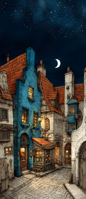 Enchanted Medieval Street
