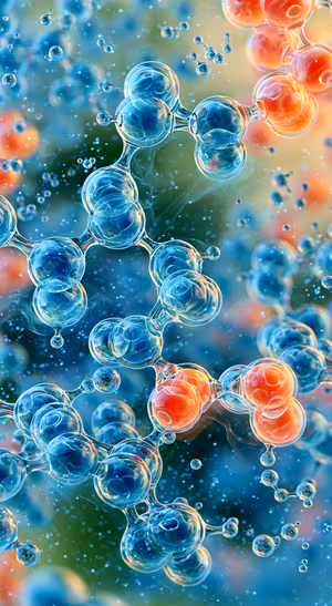 Blue Molecular Glass