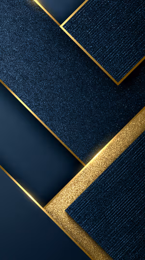 Navy Gold Geometry